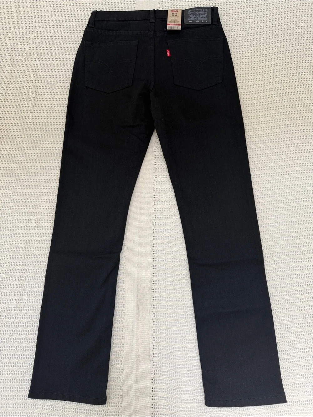 Levi's Performance 511 Slim Black Straight Jeans  16 Reg 28X30